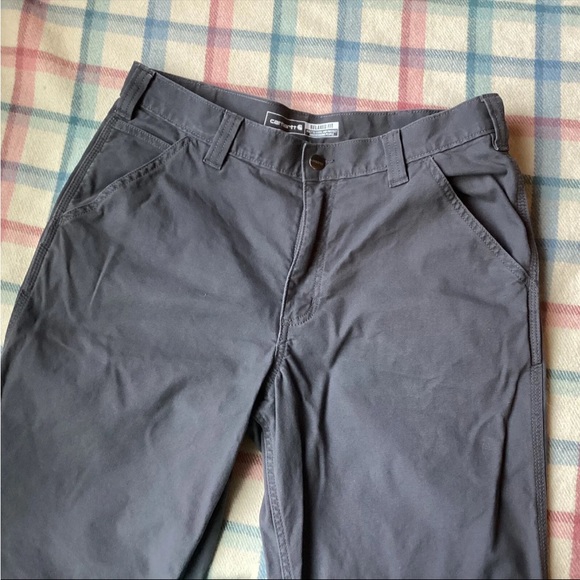 NWOT’s Carhartt Rugged Flex Relaxed Fit Canvas Work Pants Size 34x34 - Picture 5 of 9